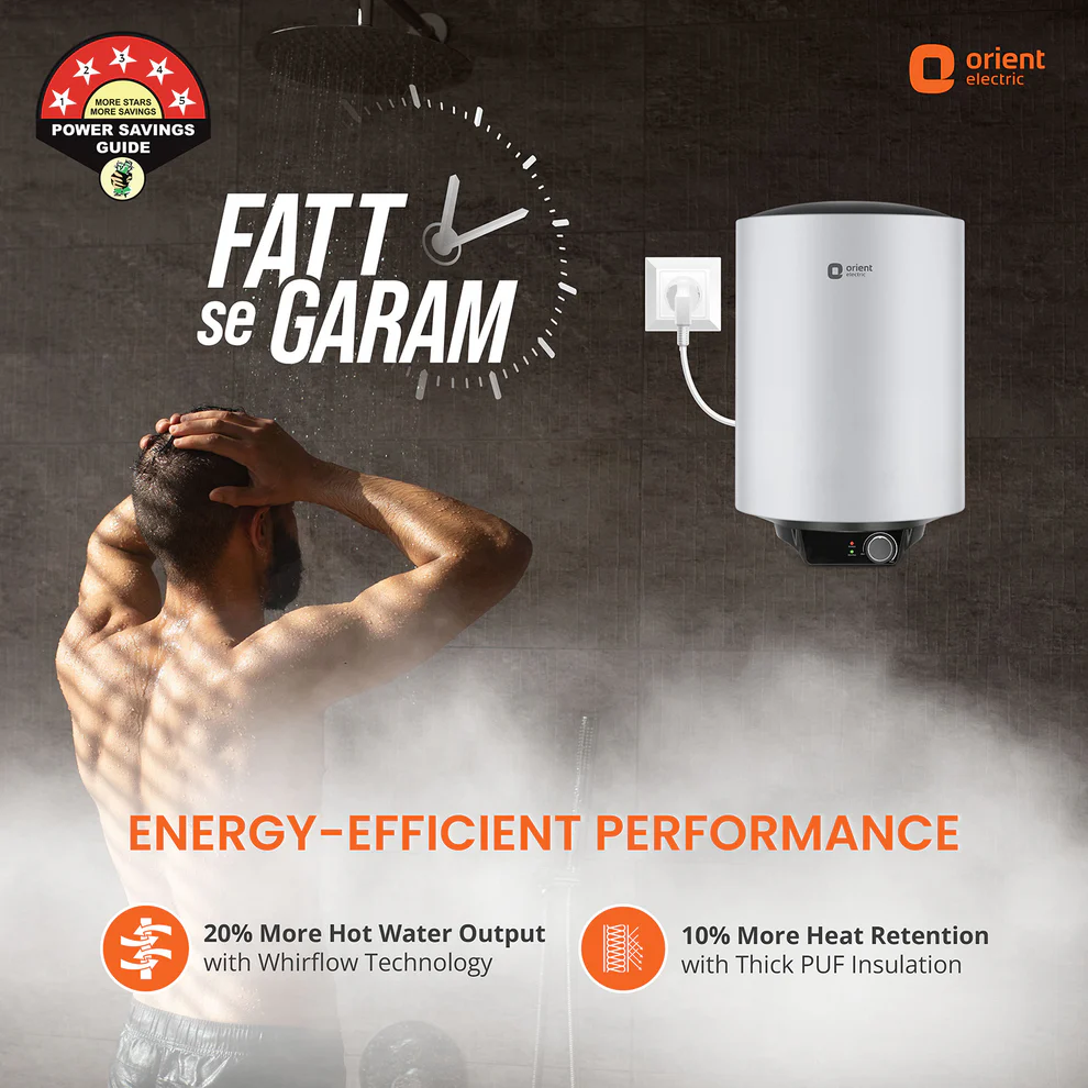 Maverick 5 Star Rated Polymer Coated Tank Water Heater (Geyser) 25L-02